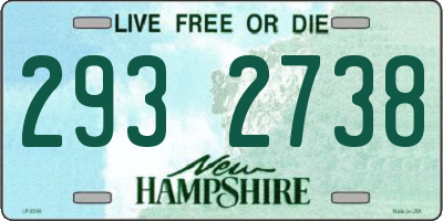NH license plate 2932738