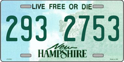 NH license plate 2932753