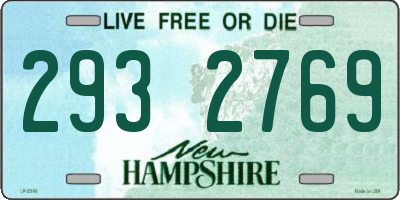 NH license plate 2932769