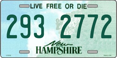 NH license plate 2932772