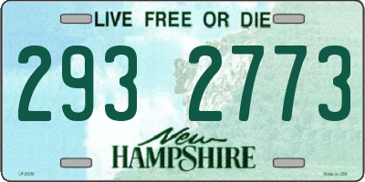 NH license plate 2932773