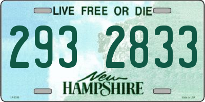 NH license plate 2932833