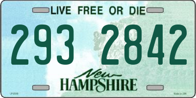 NH license plate 2932842