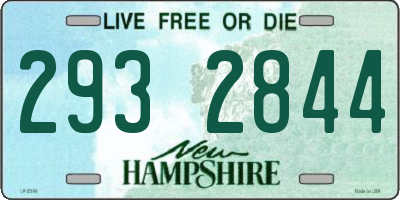 NH license plate 2932844