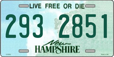 NH license plate 2932851