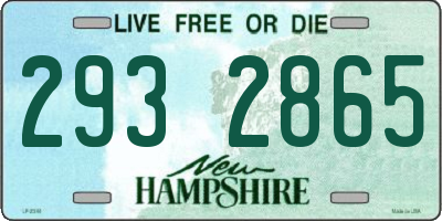 NH license plate 2932865