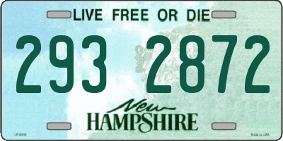 NH license plate 2932872