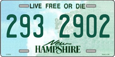 NH license plate 2932902