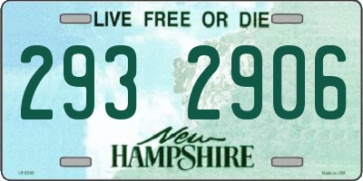 NH license plate 2932906