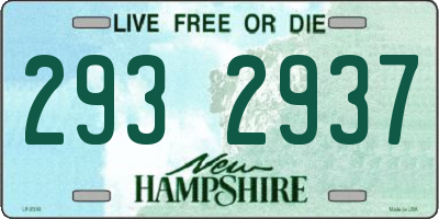 NH license plate 2932937