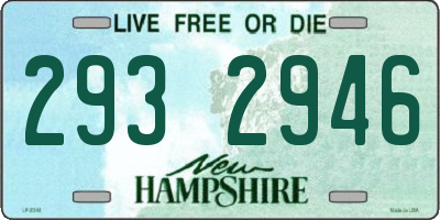NH license plate 2932946
