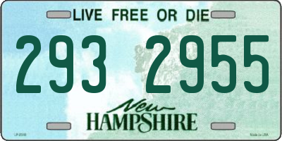 NH license plate 2932955