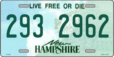 NH license plate 2932962