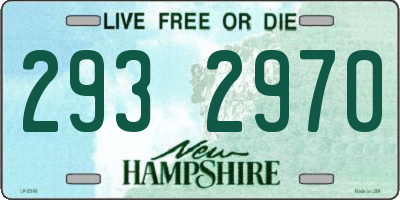 NH license plate 2932970