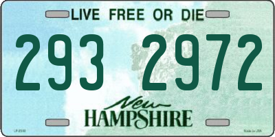 NH license plate 2932972