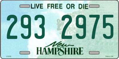 NH license plate 2932975