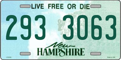 NH license plate 2933063