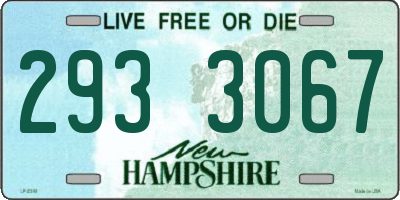 NH license plate 2933067