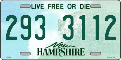 NH license plate 2933112