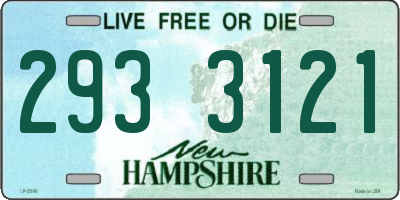 NH license plate 2933121