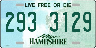 NH license plate 2933129