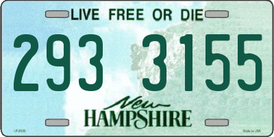 NH license plate 2933155
