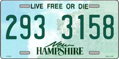NH license plate 2933158