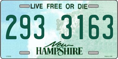 NH license plate 2933163