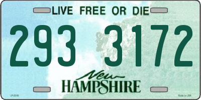 NH license plate 2933172