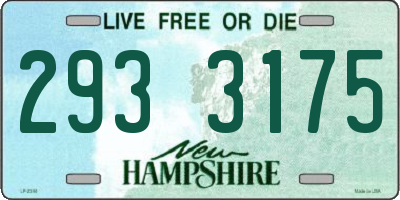 NH license plate 2933175