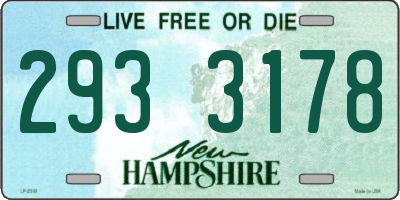 NH license plate 2933178