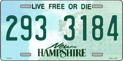 NH license plate 2933184