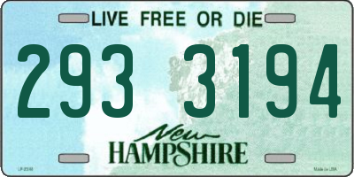 NH license plate 2933194