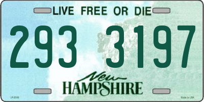 NH license plate 2933197