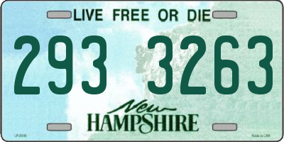 NH license plate 2933263