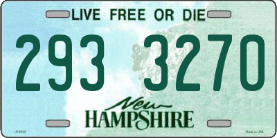 NH license plate 2933270