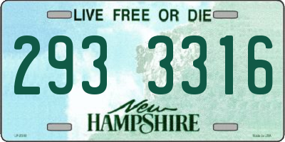 NH license plate 2933316