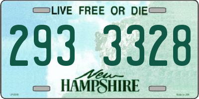 NH license plate 2933328