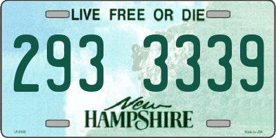 NH license plate 2933339