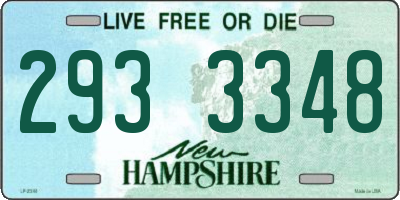 NH license plate 2933348