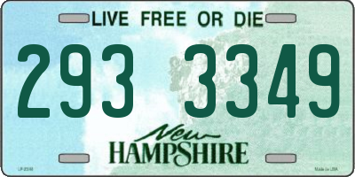 NH license plate 2933349