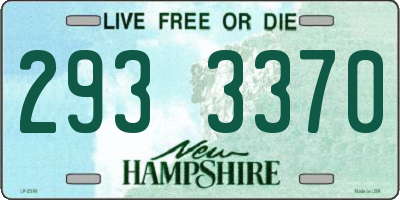 NH license plate 2933370