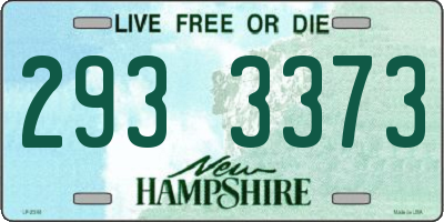 NH license plate 2933373
