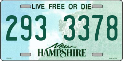 NH license plate 2933378