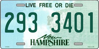 NH license plate 2933401