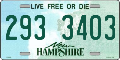 NH license plate 2933403