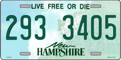 NH license plate 2933405