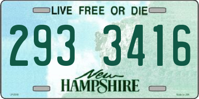 NH license plate 2933416