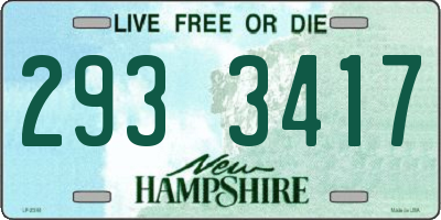 NH license plate 2933417