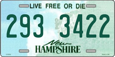 NH license plate 2933422